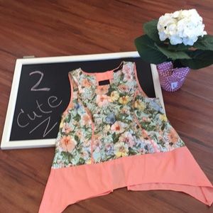 CUTE 🌸💥💋Sleeveless Floral with open back Top✨💫